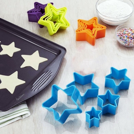 Cortadores de galletas en forma de estrella